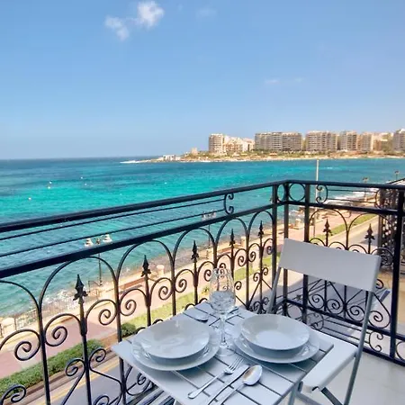 St Julians 2 Bedroom With Commanding Seaviews By Shortletsmalta *